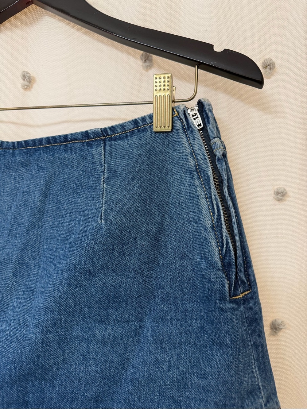 Princess Polly Blue Denim Low Rise Skort - Picture 3 of 9